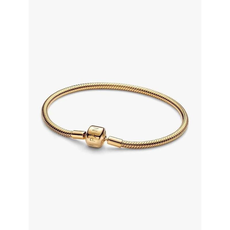 Pulsera PANDORA cadena serpiente 16 cm chapada en oro