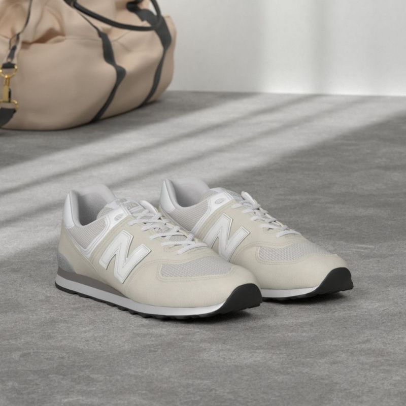 Zapatilla New Balance 574 Core Nimbus Cloud/Blanco (Mujer) talla 11D