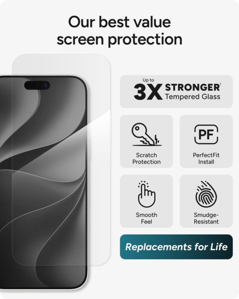 Protector de pantalla ZAGG iPhone 18 Pro Max Glass+