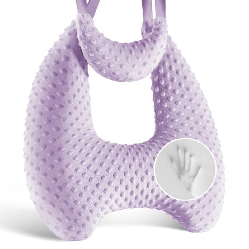 Almohada de Viaje Sino Salected de Espuma Viscoelástica Púrpura