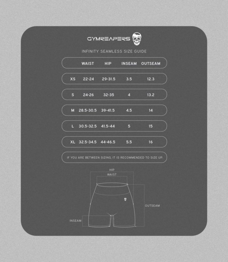 Shorts Gymreapers Infinity sin costuras de cintura alta - Grafito