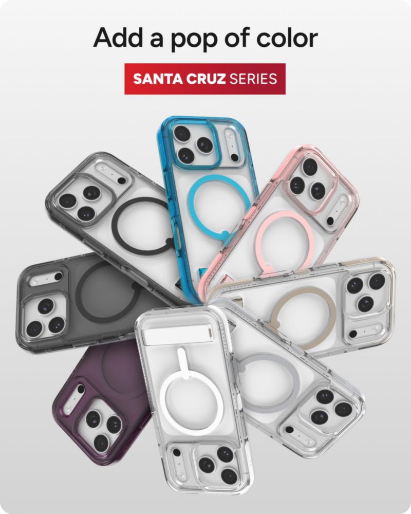 Funda ZAGG para iPhone 17 Pro blanca con soporte y compatible MagSafe