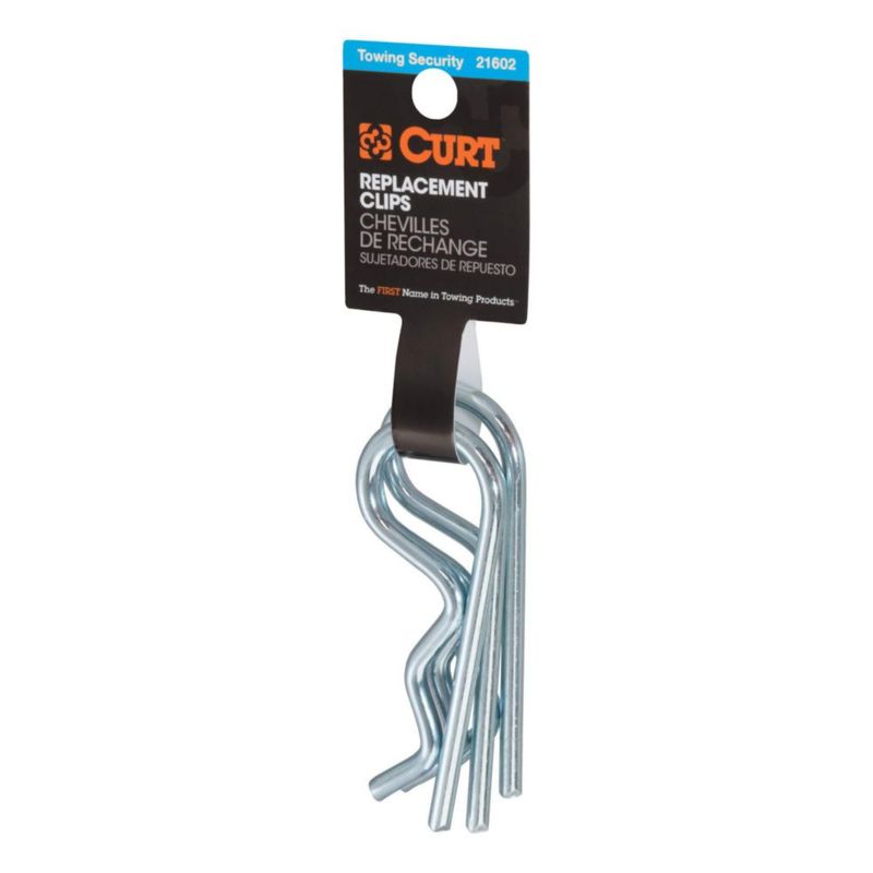 Clips de enganche CURT 3 unidades de zinc claro 1/2" o 5/8"