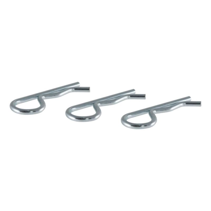 Clips de enganche CURT 3 unidades de zinc claro 1/2" o 5/8"