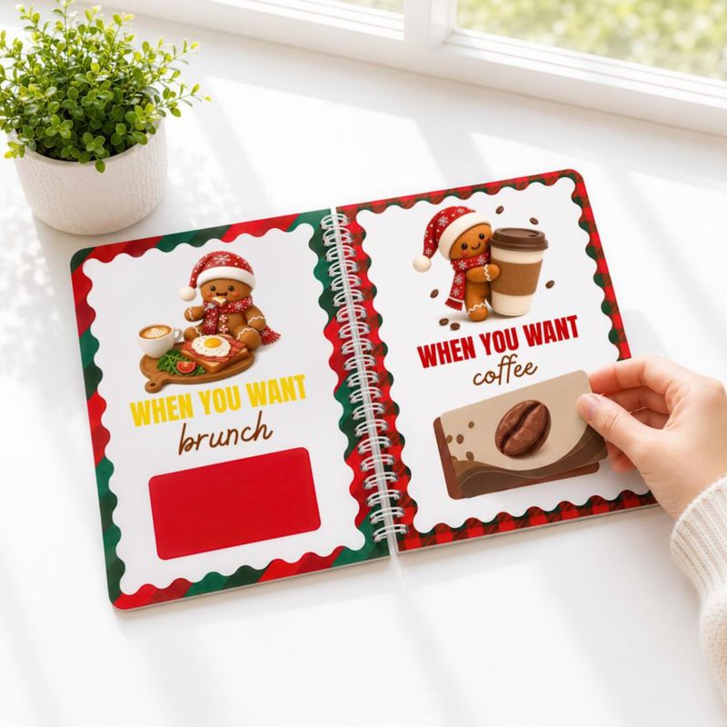 Libro de Tarjetas de Regalo CENTOLEO 7x5 Encuadernado en Espiral