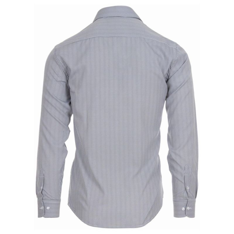 Camisa Nautica de Corte Entallado Manga Larga y Stretch