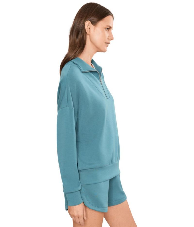 Sudadera Varley Hawley 1/2 Cremallera Azul Mallard Talla M