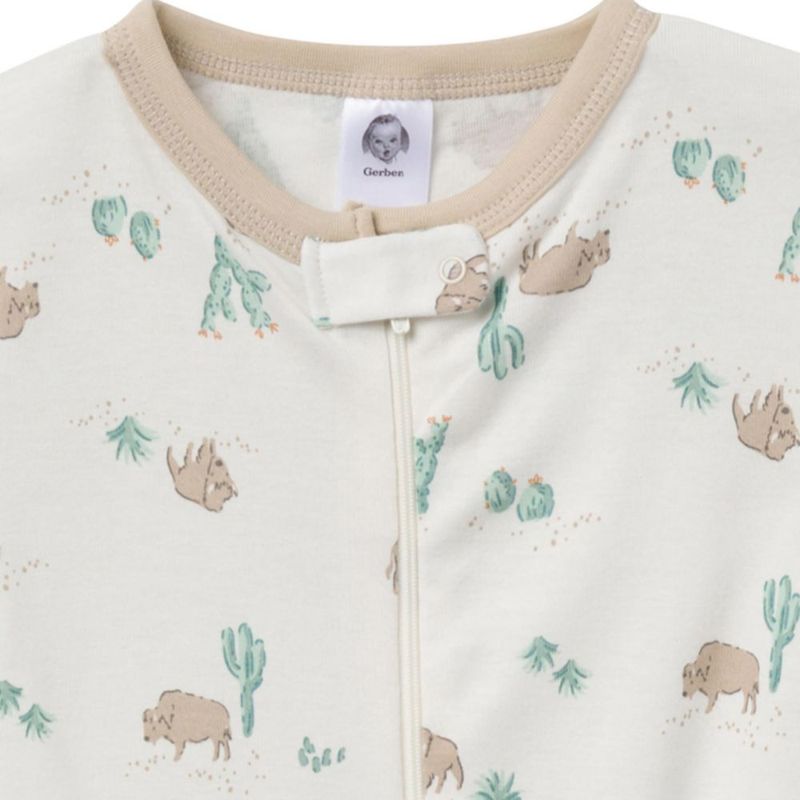 Pijamas Gerber para bebé varón 6-9 meses pack de 4 con pies