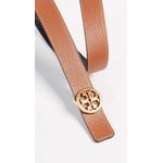 Cinturón Tory Burch reversible de 25 cm negro/dorado XL