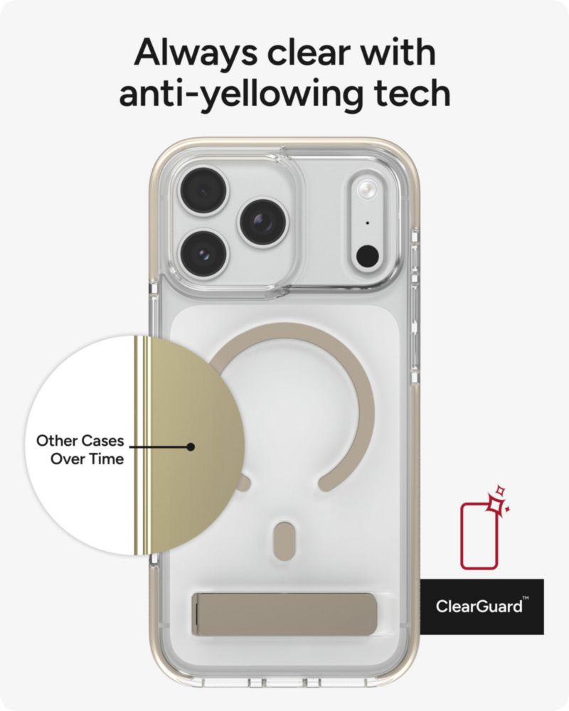 Funda ZAGG para iPhone 17 Pro Max de titanio con soporte