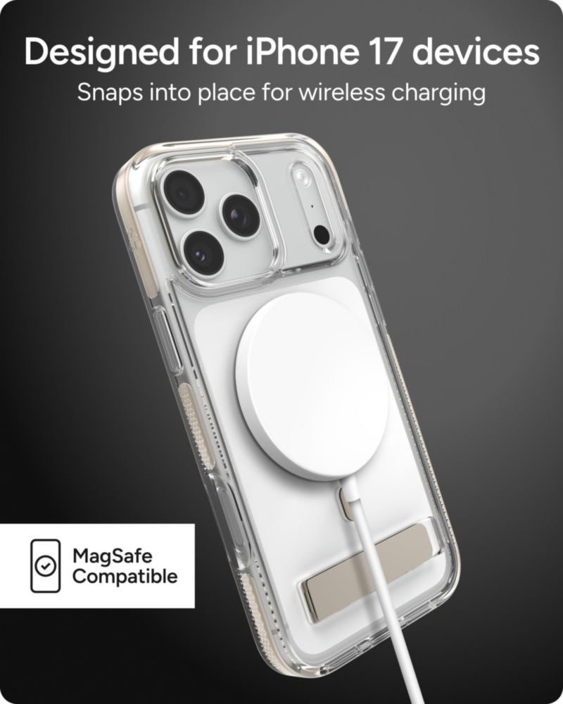 Funda ZAGG para iPhone 17 Pro Max de titanio con soporte