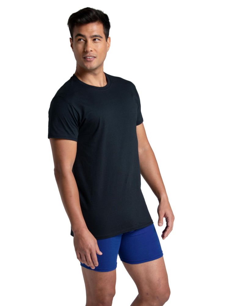 CAMISETA Fruit of the Loom Pack de 3 - Negro/Gris - Talla S
