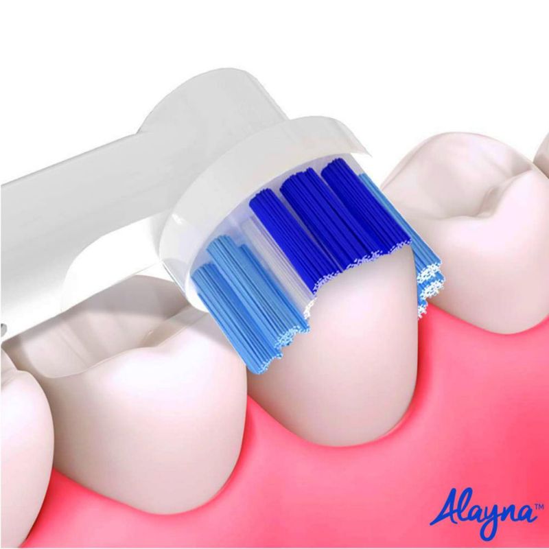 Cabezal de cepillo de dientes Alayna 4‑pack compatible con Oral‑B