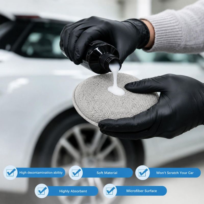 Almohadilla de Cera para Auto HeatPure 125 cm – Pack de 18 Gris Microfibra