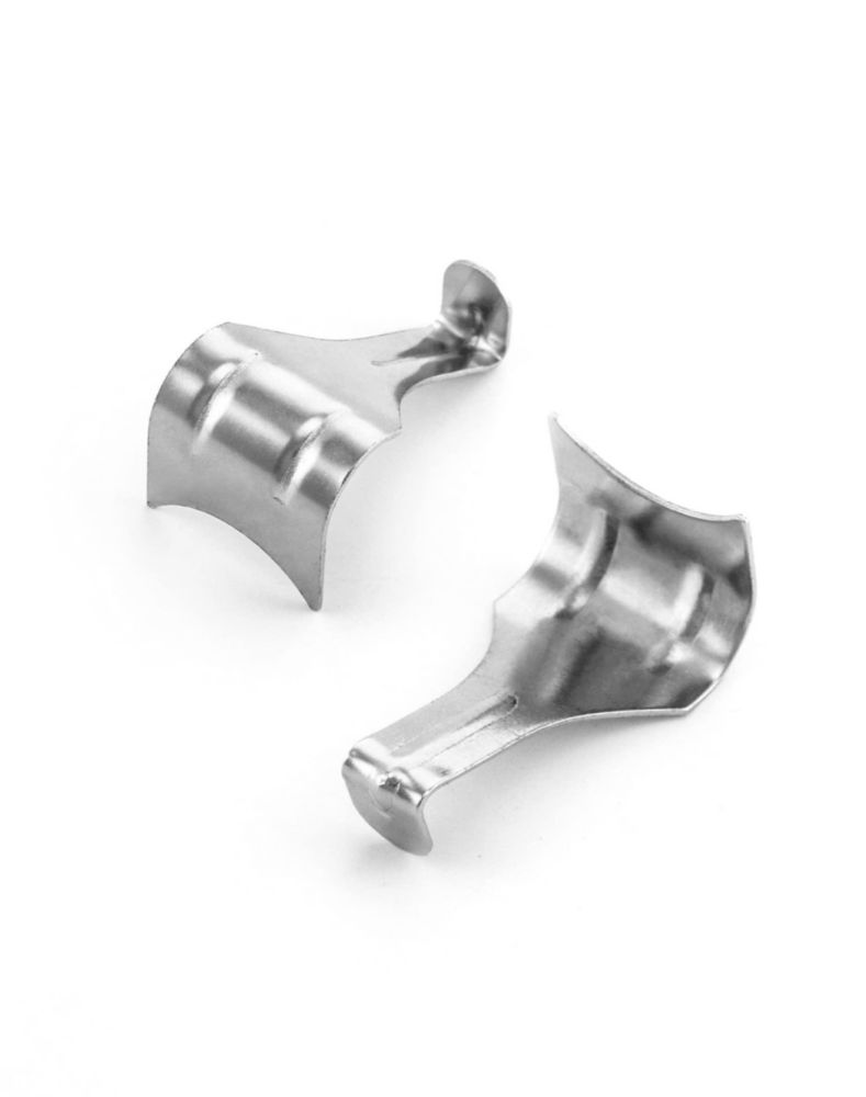 Ganchos tipo S para riel de cuadros QWORK juego de 5 acero inoxidable