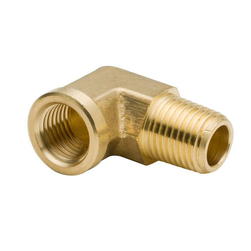 Acoplamiento de tubería Legines 1/4" NPT codo de 90° (2 unidades)