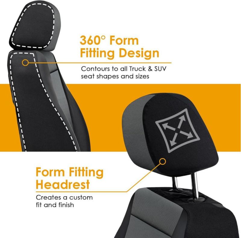 Fundas de Asiento LPI Truck Gris 2 Piezas para Camioneta/SUV