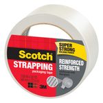 Cinta de amarre Scotch 48 mm x 27 m paquete de 6 transparente/blanca