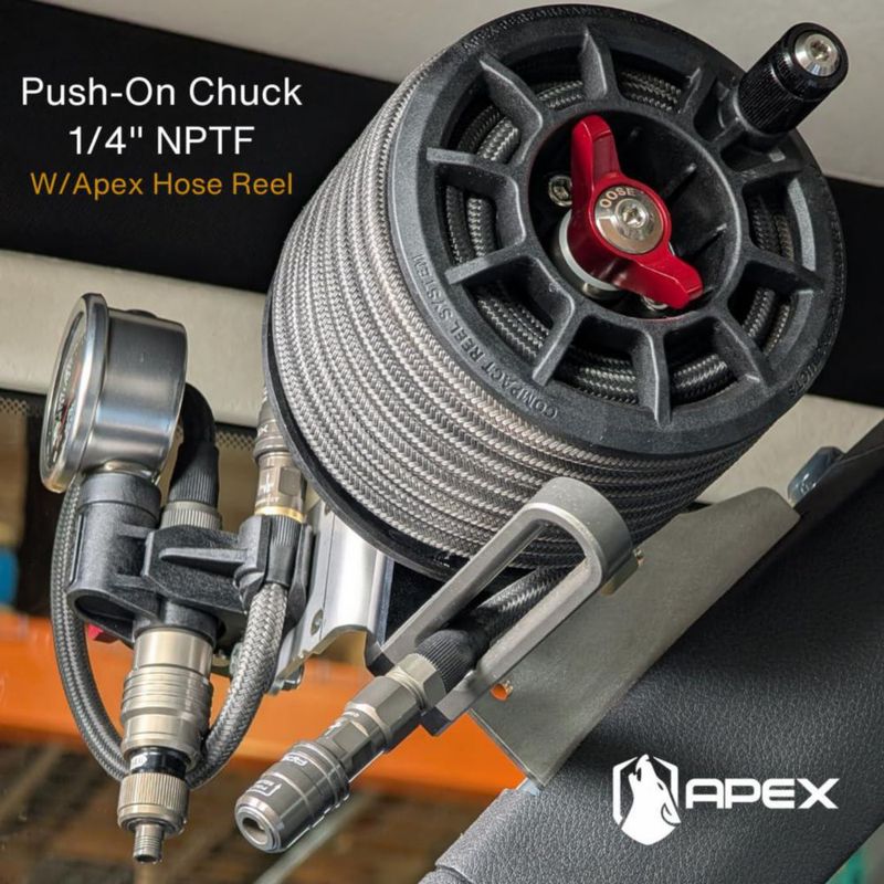 Copa de aire APEX 1/4" NPT hembra de alto flujo (abierto/cerrado)