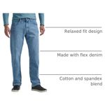 Vaqueros Wrangler 34W x 32L Corte Relajado Stonewash Flex