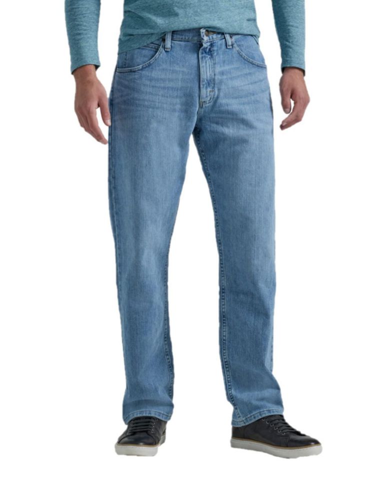 Vaqueros Wrangler 34W x 32L Corte Relajado Stonewash Flex