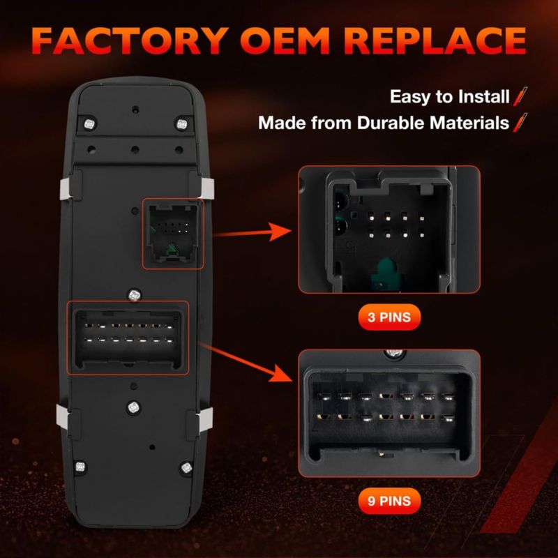 Interruptor maestro de ventanilla ATRACYPART para Dodge Ram 1500/2500/3500