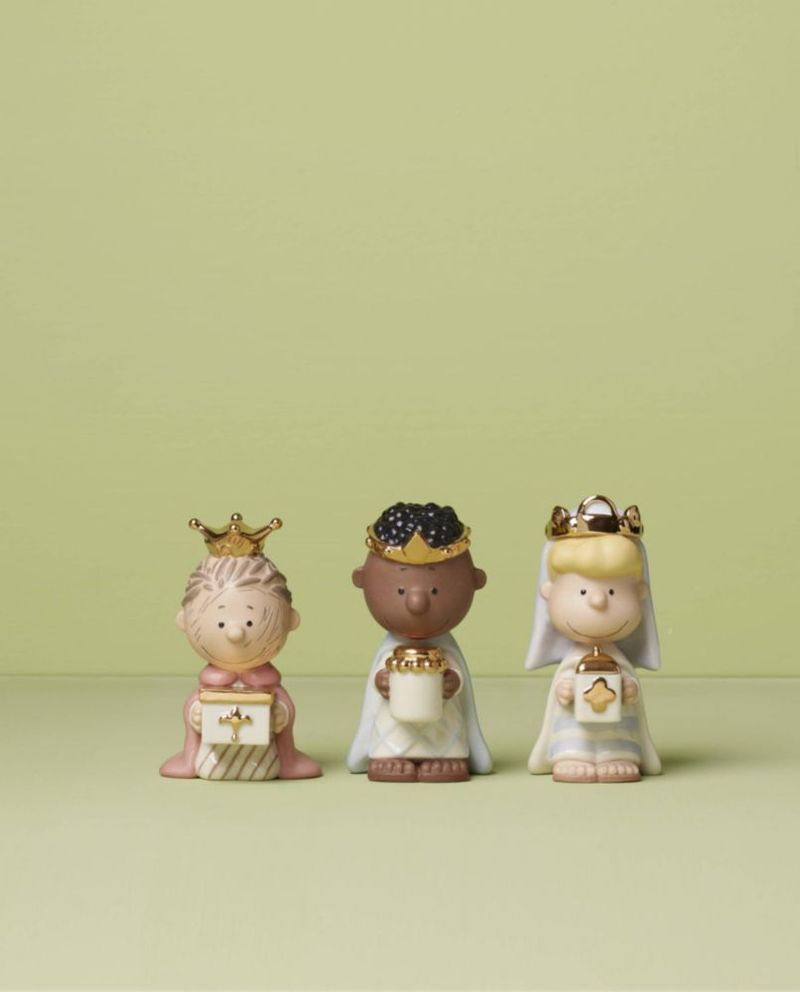 Figurilla Lenox Peanuts 3 Reyes – Juego de 3 piezas de porcelana