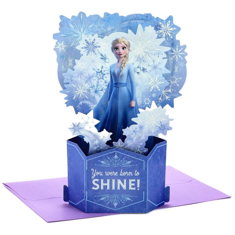 Tarjeta de cumpleaños Hallmark 16x24 cm Frozen Elsa Pop‑up