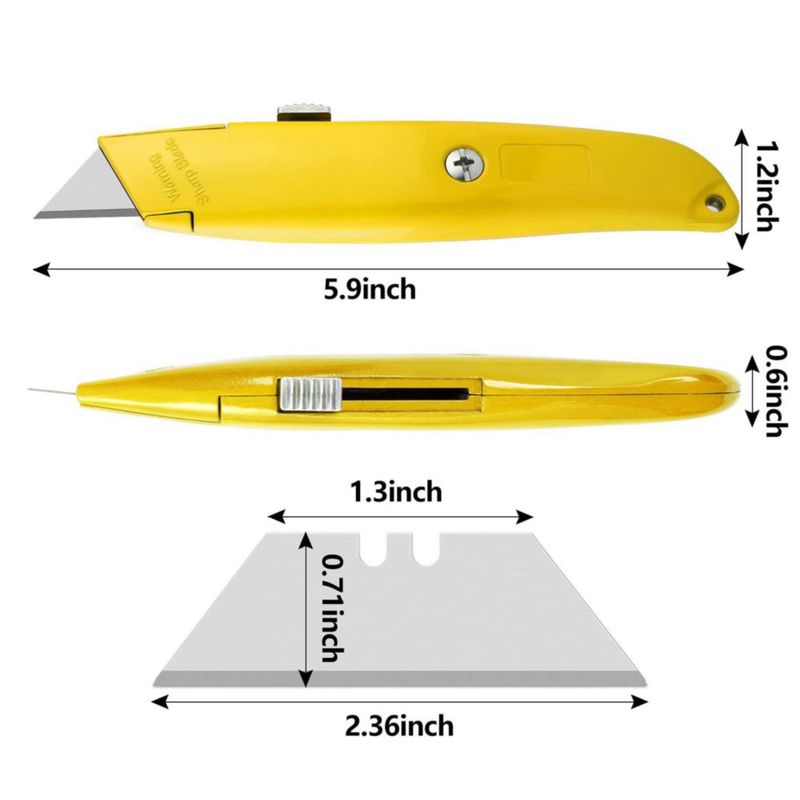 Cuchillo multiusos DIYSELF de 2 unidades con agarre ergonómico
