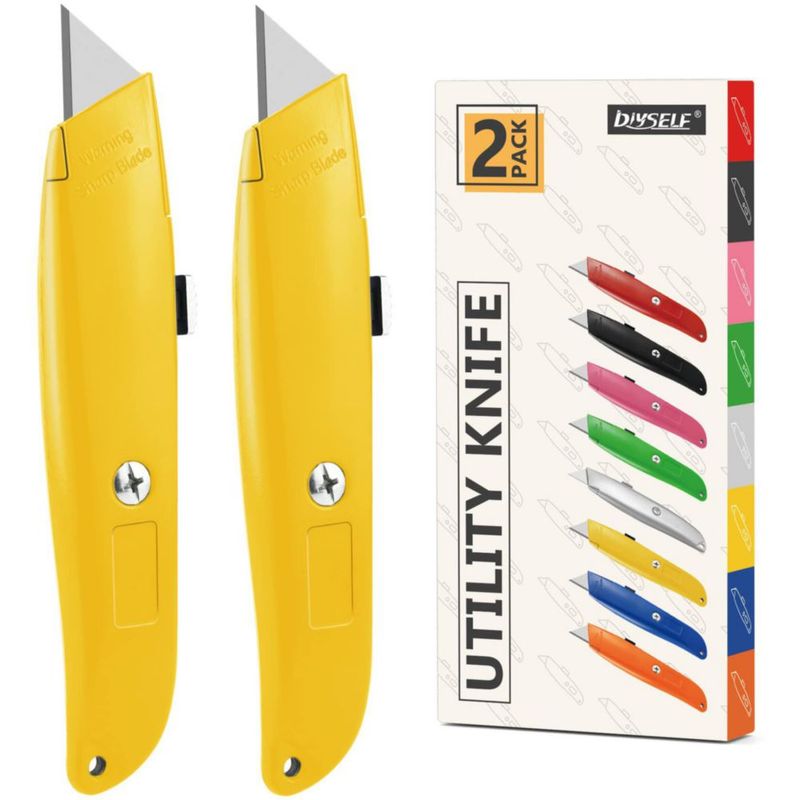 Cuchillo multiusos DIYSELF de 2 unidades con agarre ergonómico