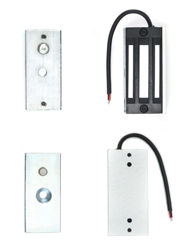 Cerradura electromagnética QWORK 60 kg (2 unidades) DC12V NC