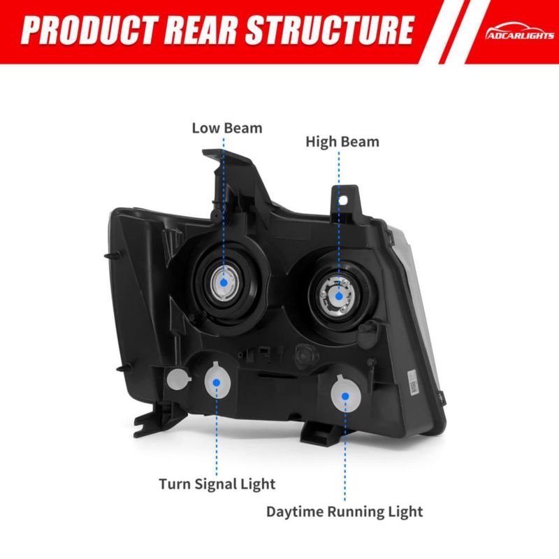Faros ADCARLIGHTS para Chevrolet Avalanche/Tahoe/Suburban (cromo)