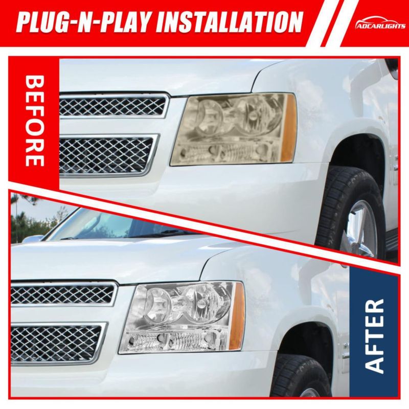 Faros ADCARLIGHTS para Chevrolet Avalanche/Tahoe/Suburban (cromo)