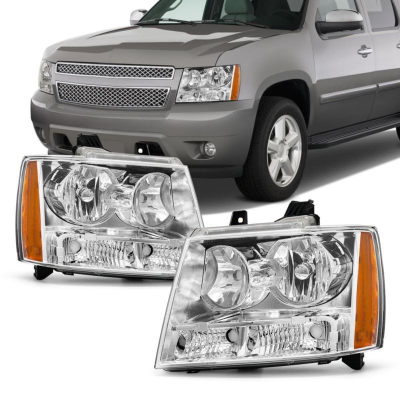 Faros ADCARLIGHTS para Chevrolet Avalanche/Tahoe/Suburban (cromo)