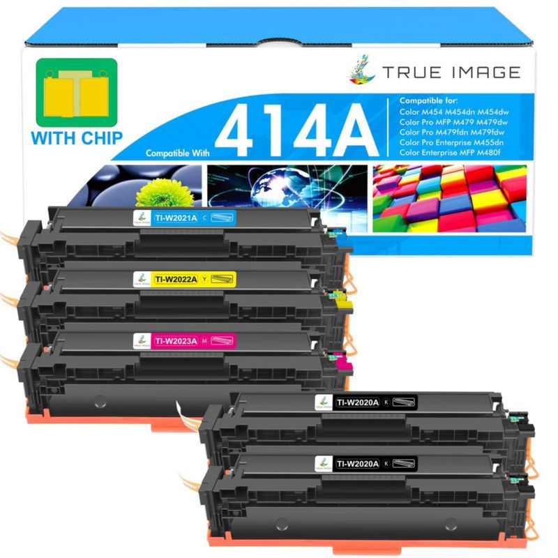 Cartuchos de tóner TRUE IMAGE 414A 5 unidades de alto rendimiento