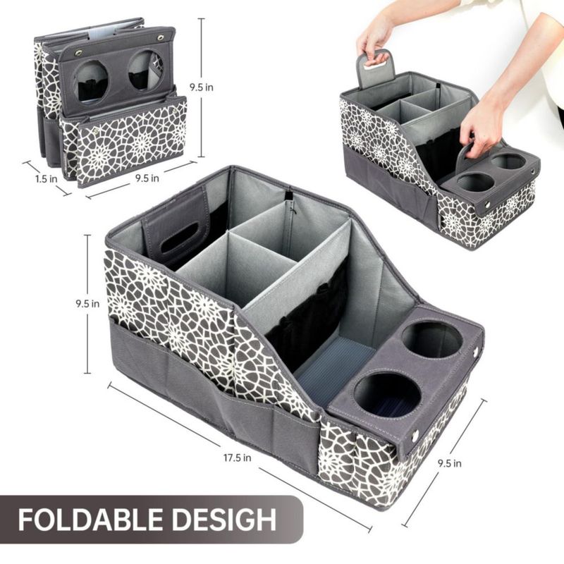 Organizador de Asiento de Coche MULISOFT 43x24x24 cm 11 Compartimentos