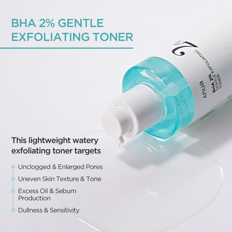 Tónico ANUA BHA 2% Exfoliante suave con ácido salicílico 150 ml