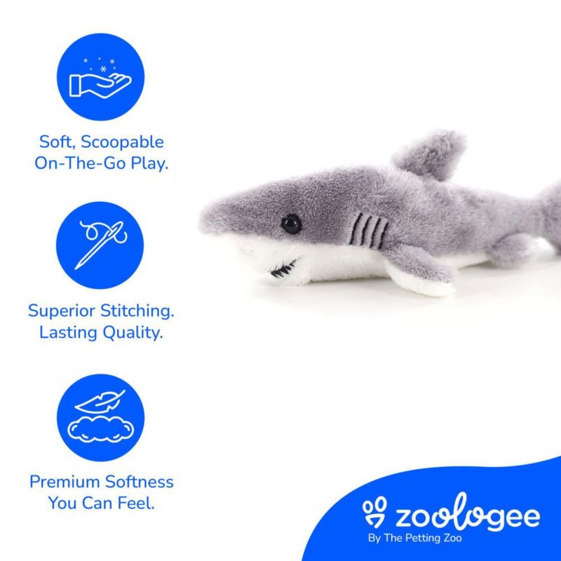 Peluche tiburón de 30 cm The Petting Zoo – Scoopz
