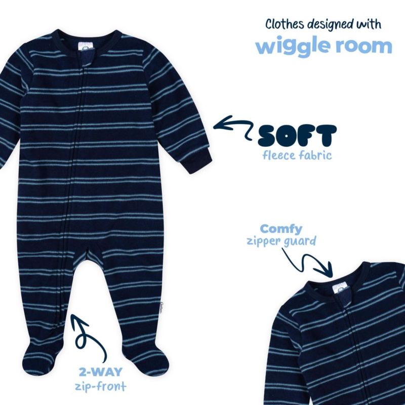 Pijama de una pieza Gerber 3-6 meses pack de 3 (Golf)