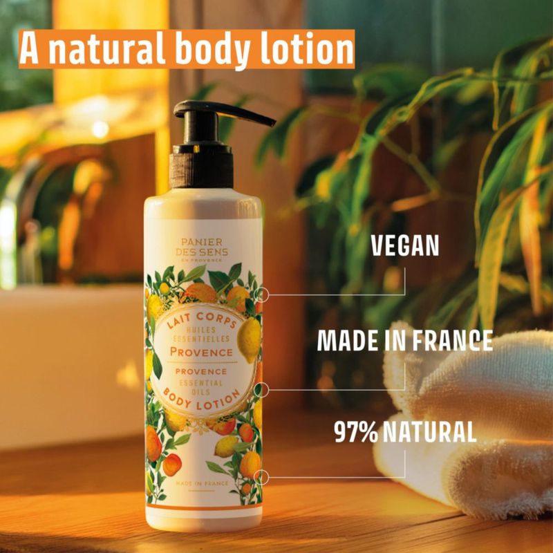 Gel de ducha y loción corporal Panier des Sens 200 ml + 240 ml