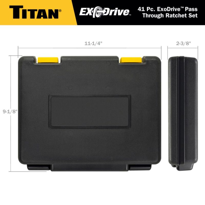 Juego de Carraca y Vasos Titan 41 Piezas ExoDrive Pass‑Through