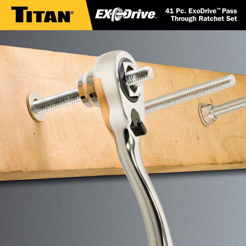 Juego de Carraca y Vasos Titan 41 Piezas ExoDrive Pass‑Through
