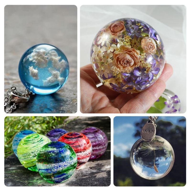 Molde de Resina KISREL 8 piezas Esferas de Silicona Mejorado
