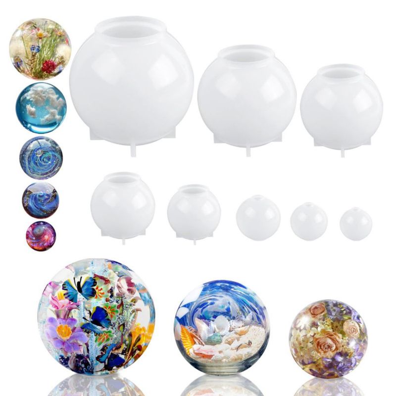 Molde de Resina KISREL 8 piezas Esferas de Silicona Mejorado