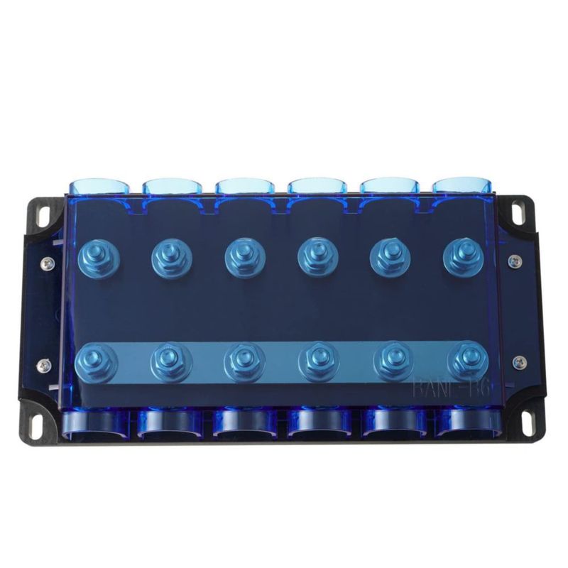Portafusibles BOJACK de 6 vías ANM/MEGA/AMG 32 V