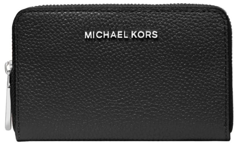 Billetera Michael Kors Jet Set Pequeña con Cremallera Negra