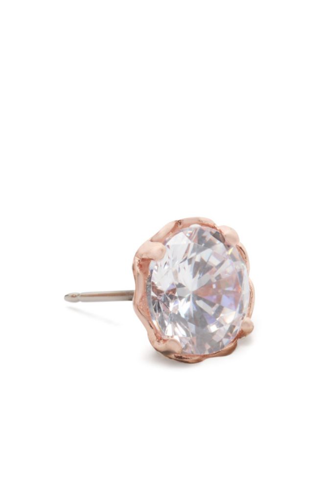 Pendiente Kate Spade New York Transparente/Oro Rosa Talla Única