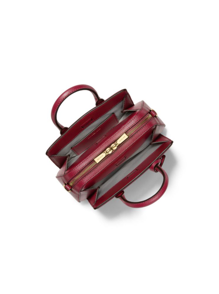 Bolso bandolera Michael Kors Laila XS Rojo Intenso de cuero