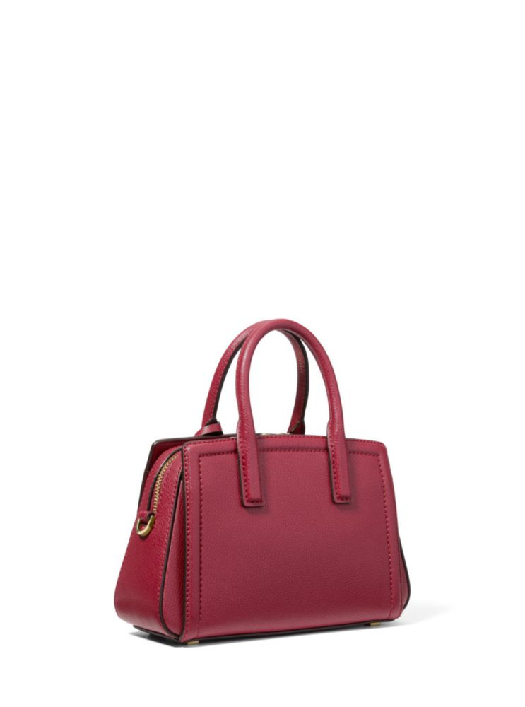 Bolso bandolera Michael Kors Laila XS Rojo Intenso de cuero