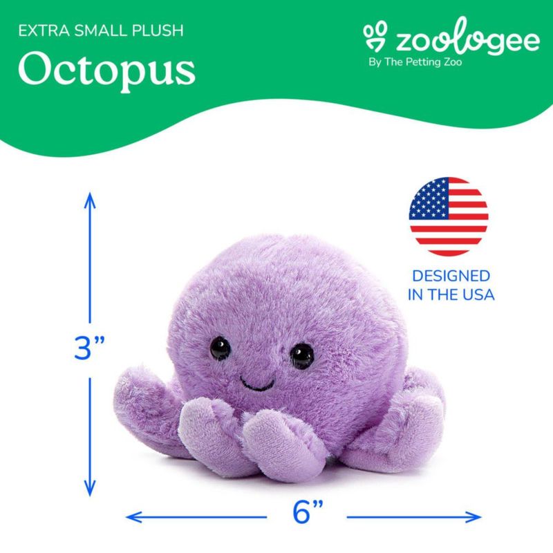 Animal de Peluche The Petting Zoo 15 cm Pulpo Morado